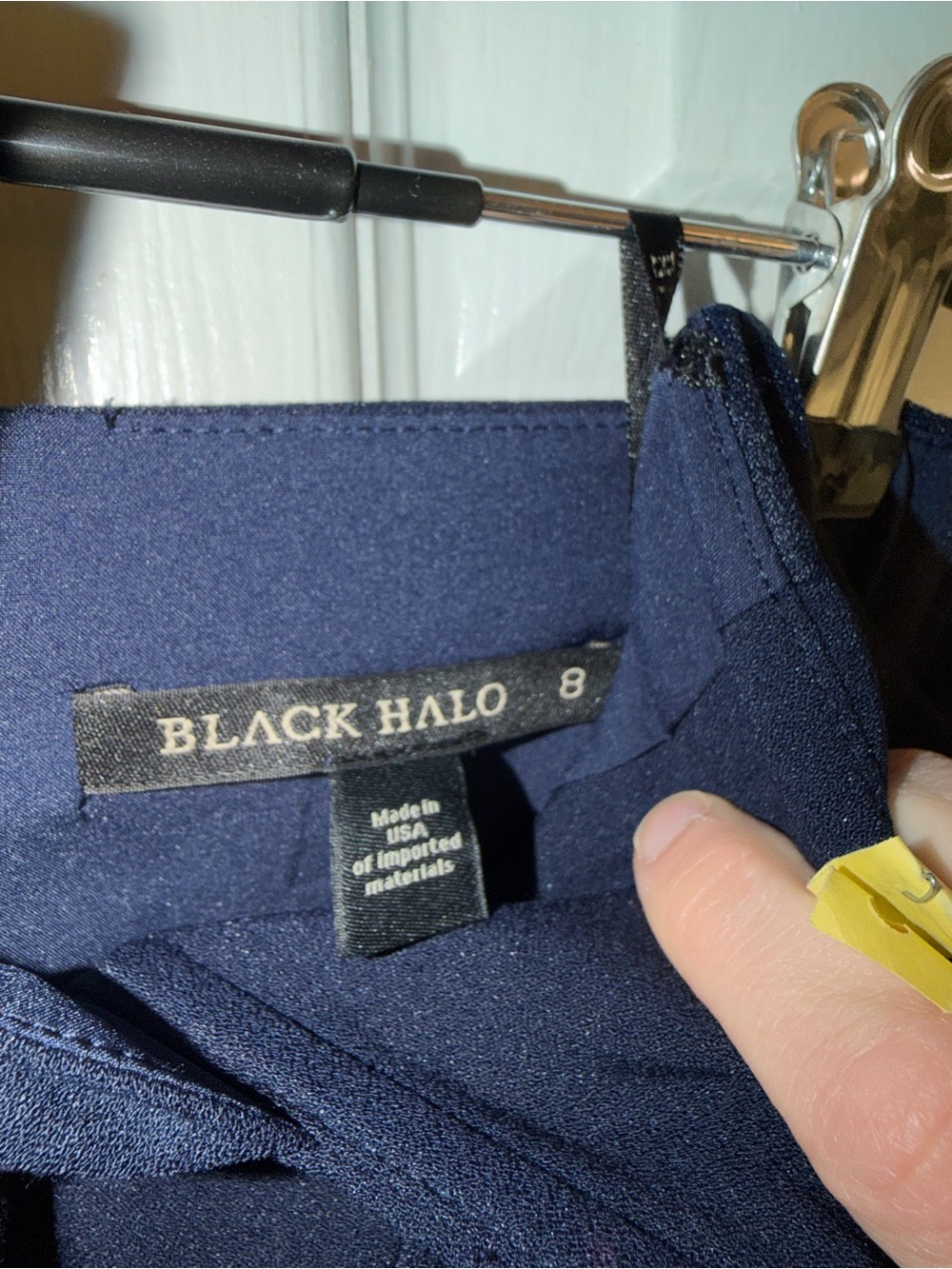 Black Halo Lena Navy Jumpsuit - Picture 7 of 10